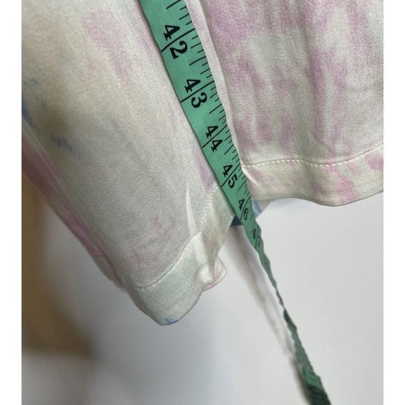 NWT Something Navy Tie Dye Trench Coat Duster Jacket Pink Blue Size XS - Picture 7 of 8